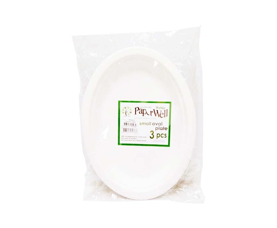 Welup Paper Well Small Oval Plate 3 Pieces