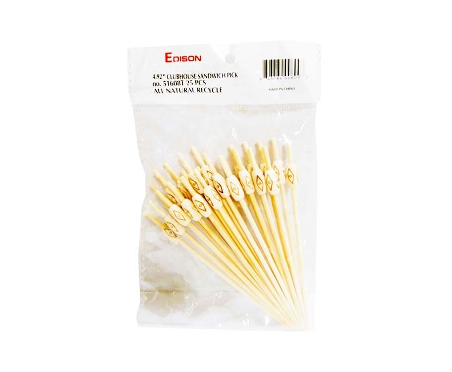 Edison LST Clubhouse Sandwich Pick 4.92" 25 Pieces