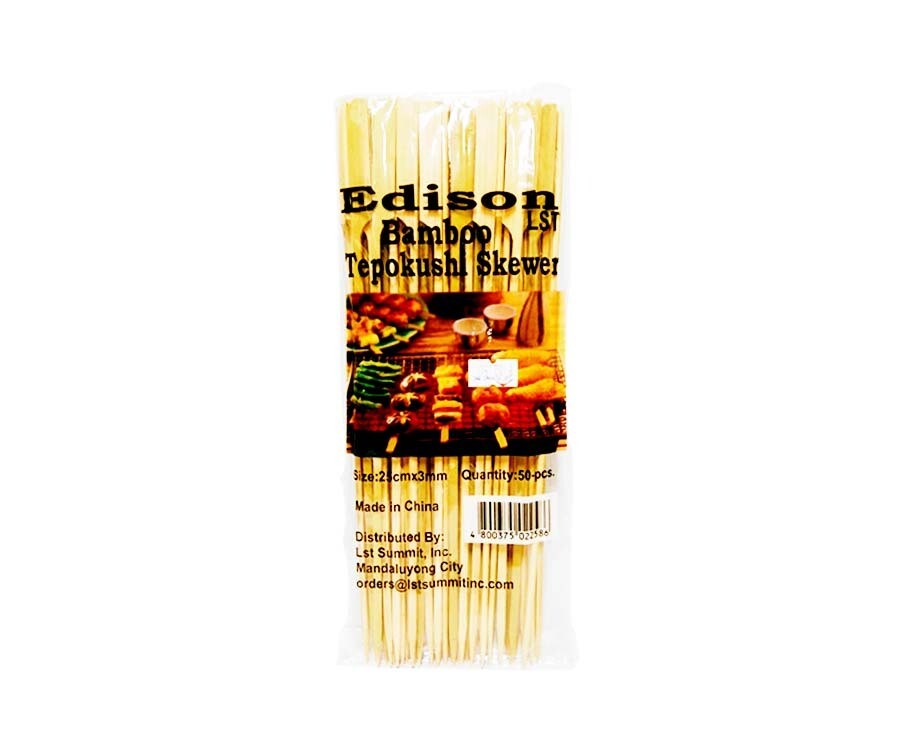 Edison LST Bamboo Tepokushi Skewer 50 Pieces