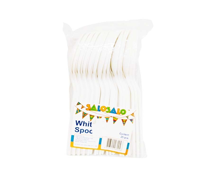 Salo Salo Disposable White Spoon 25 Pieces