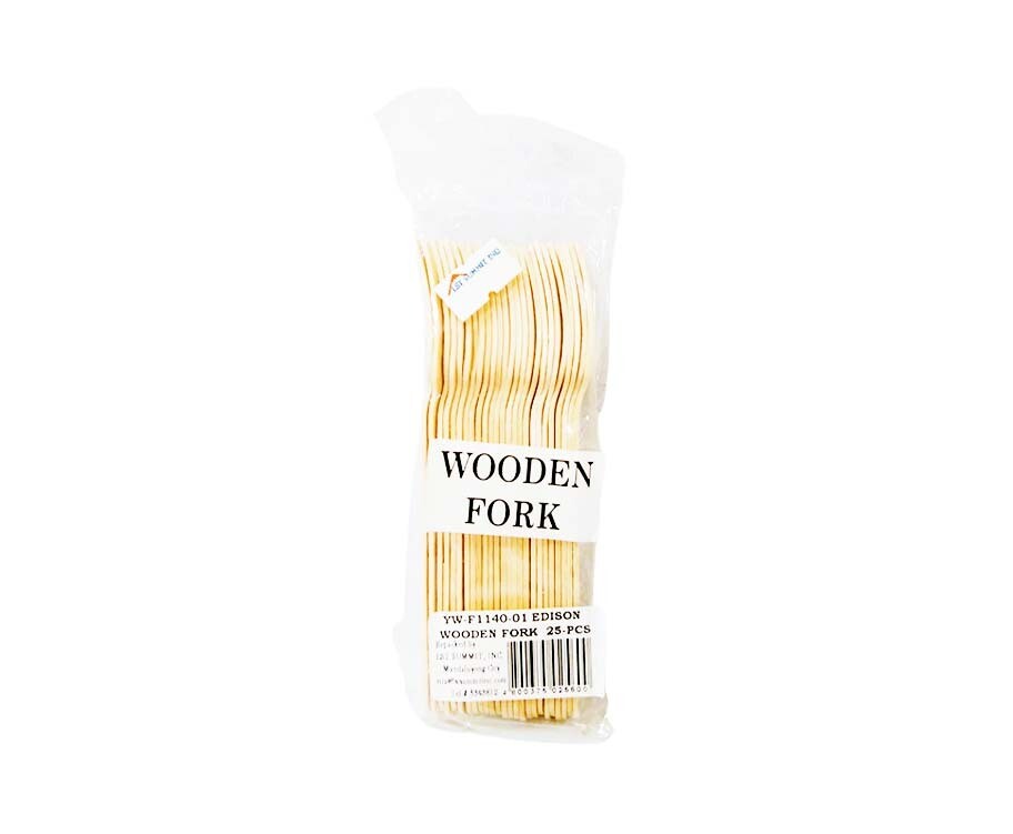 Edison Wooden Fork 25 Pieces (Small)
