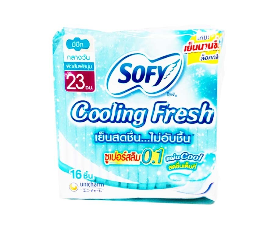 Sofy Cooling Fresh 0.1&quot; Slim Wing 16 Pads