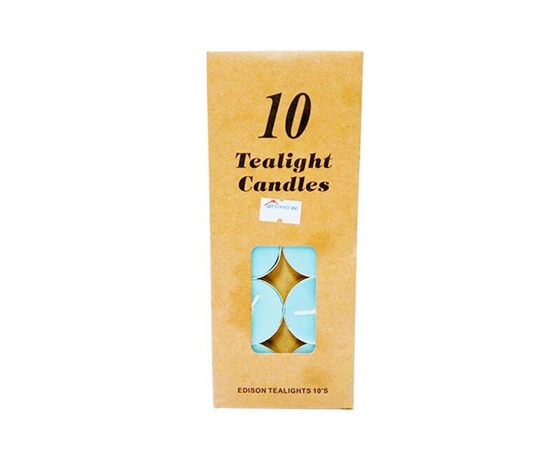 Edison Tealights Candles Unscented 10 Pieces