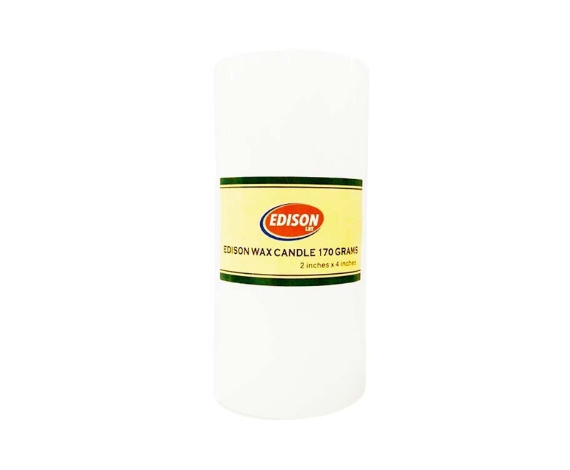 Edison Wax Candle White 170g (2 inches x 4 inches)
