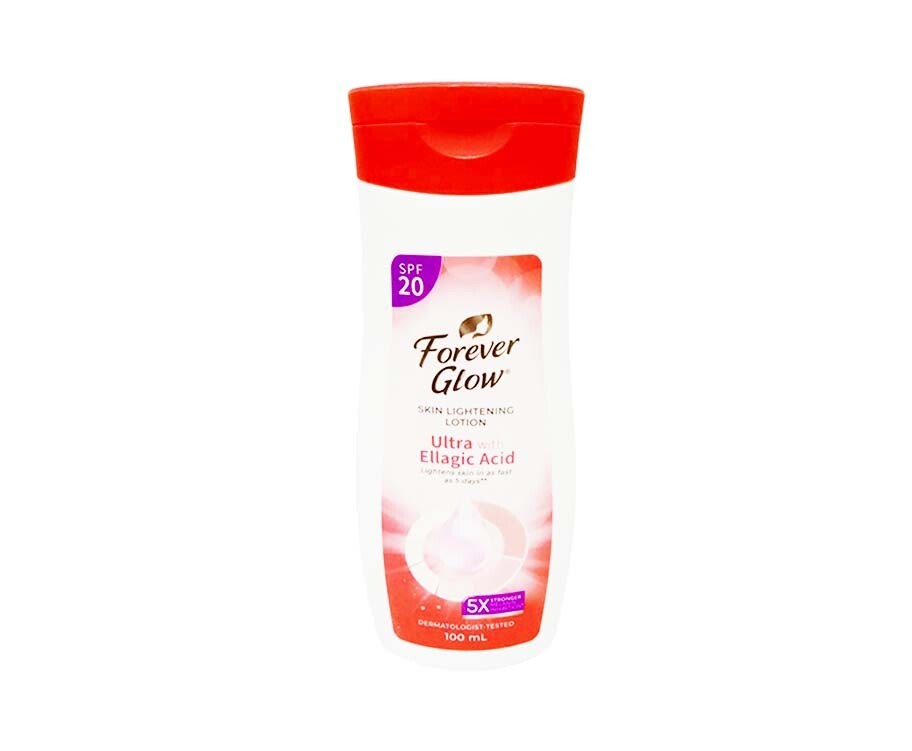 Forever Glow Skin Lightening Lotion Ultra with Ellagic Acid with SPF20 100mL
