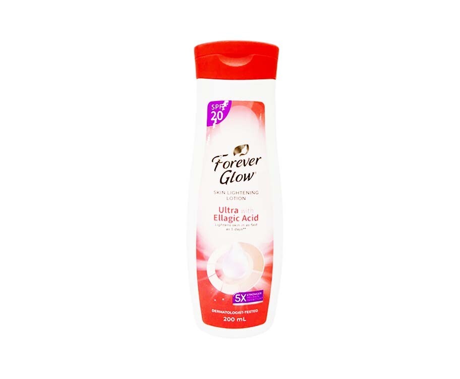 Forever Glow Skin Lightening Lotion Ultra with Ellagic Acid with SPF20 200mL