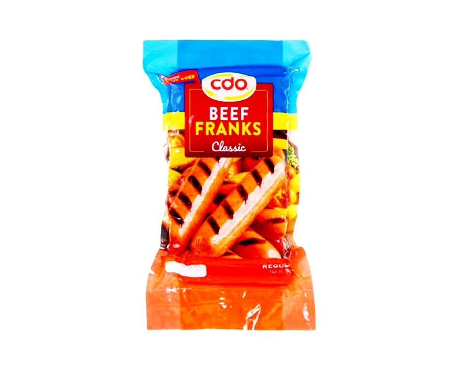 CDO Beef Franks Classic Regular 1kg