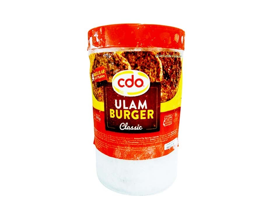 CDO Ulam Burger Classic 24 Regular Beef Patties 912g