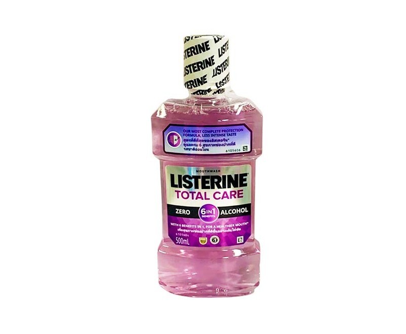 Listerine Total Care Zero Alcohol 6in1 Benefits Mouthwash 500mL