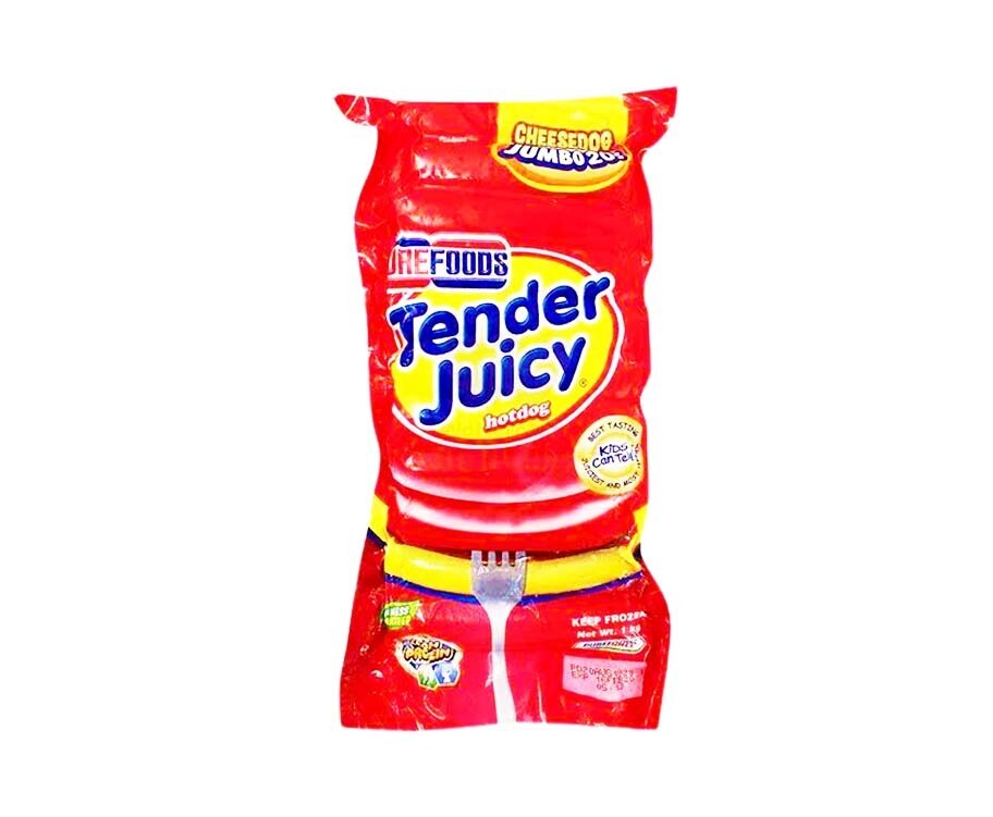 Purefoods Tender Juicy Cheesedog Jumbo Hotdog 1kg