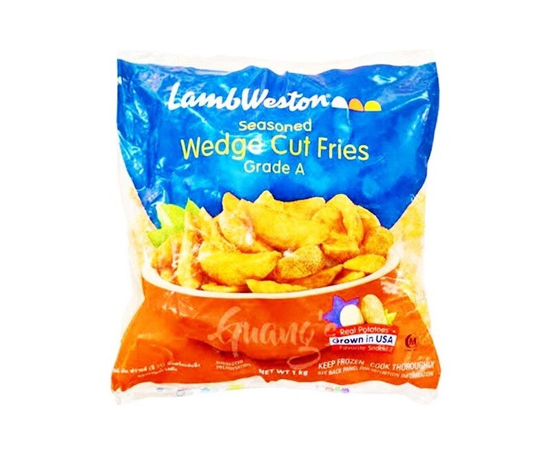 LambWeston Seasoned Wedge Cut Fries Grade A 1Kg