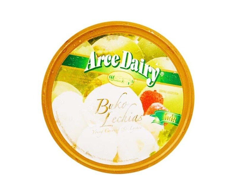 Arce Dairy Ice Cream Buko Lechias Young Corn &amp; Lychee 1.5L