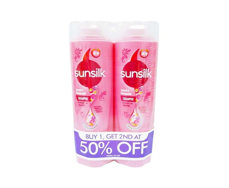 Sunsilk Smooth &amp; Manageable Shampoo (2 Packs x 180mL)