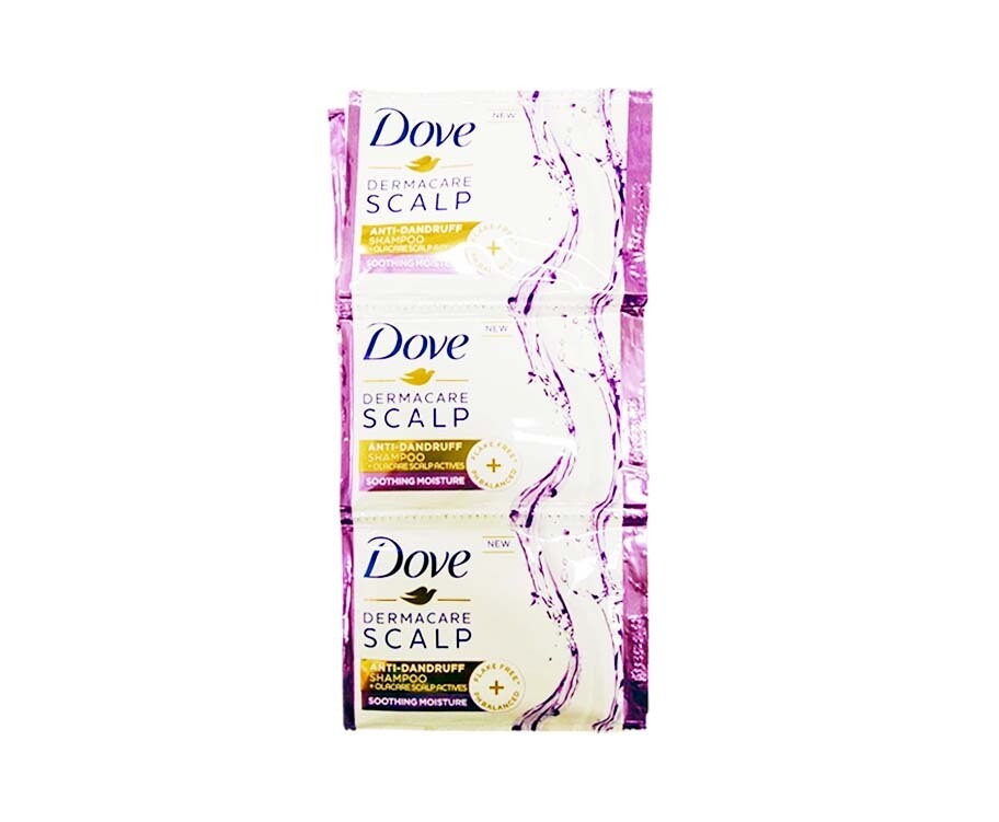 Dove Dermacare Scalp Anti-Dandruff Shampoo Soothing Moisture (6 Packs x 10mL)