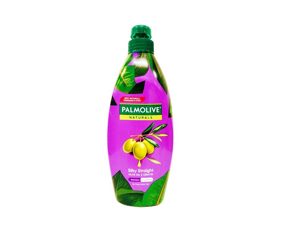 Palmolive Naturals Silky Straight Olive Oil &amp; Keratin Shampoo + Conditioner 600mL