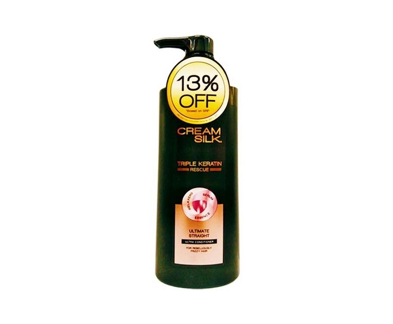 Cream Silk Triple Keratin Rescue Ultimate Straight Ultra Conditioner 600mL
