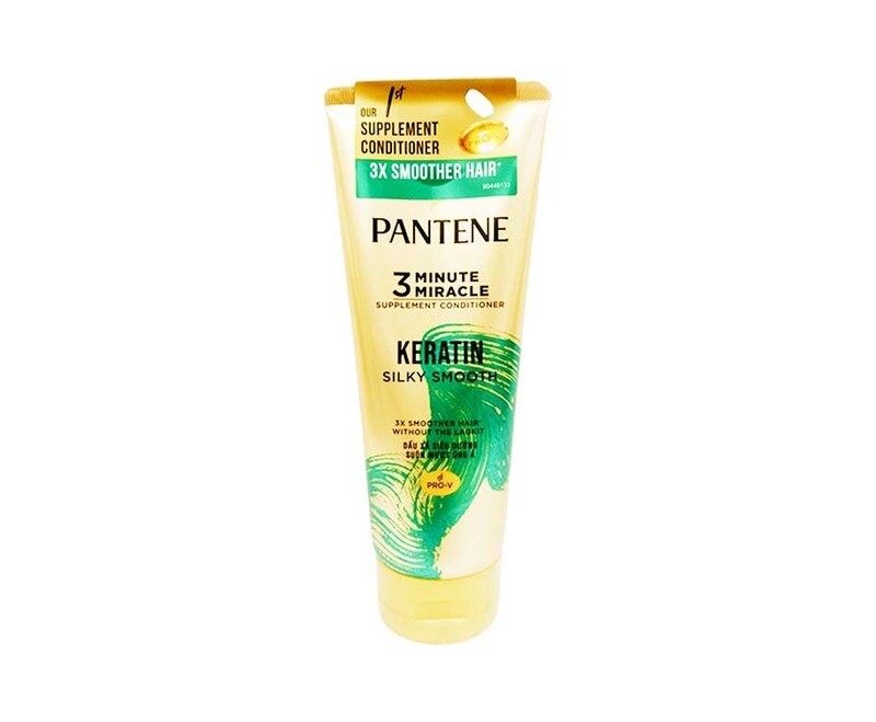Pantene ProV 3 Minute Miracle Supplement Conditioner Keratin Silky Smooth 150mL