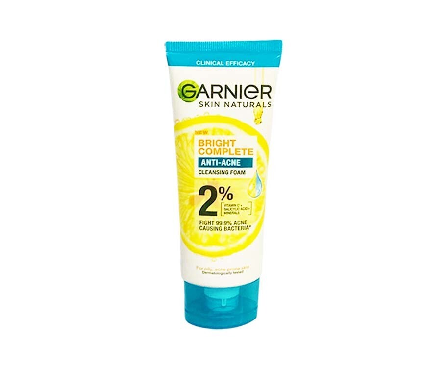 Garnier Skin Naturals Bright Complete Anti-Acne Cleansing Foam 100mL