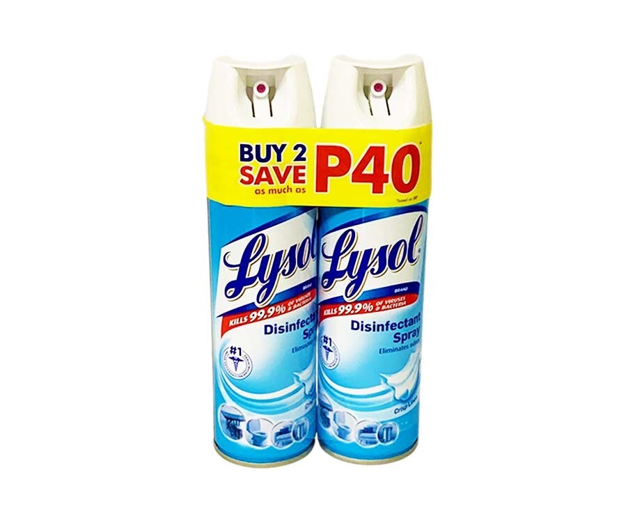 Lysol Brand Disinfectant Spray Fresh Crisp Linen (2 Packs x 170g)