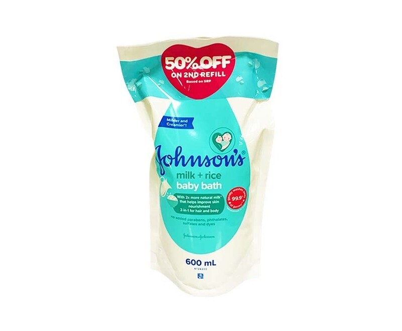 Johnson’s Milk + Rice Baby Bath (2 Packs x 600mL)