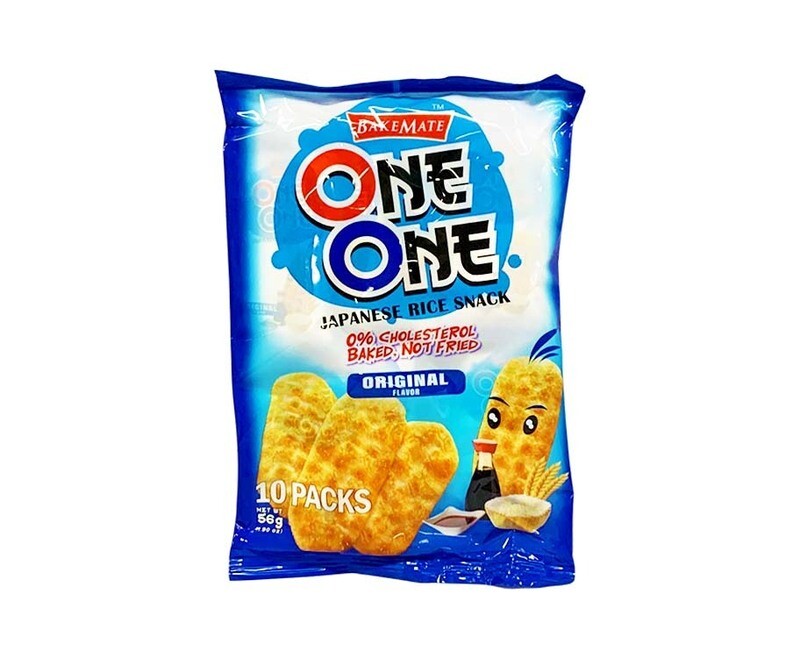 Bakemate One One Japanese Rice Snack Original Flavor 10 Packs (56g)