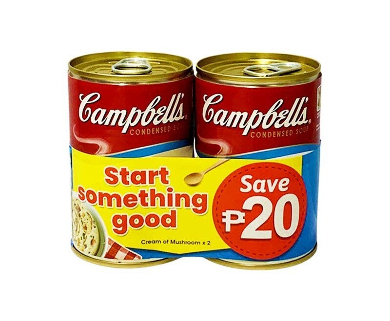 Campbells’s Condensed Soup Cream of Mushroom (2 Packs x 290g)