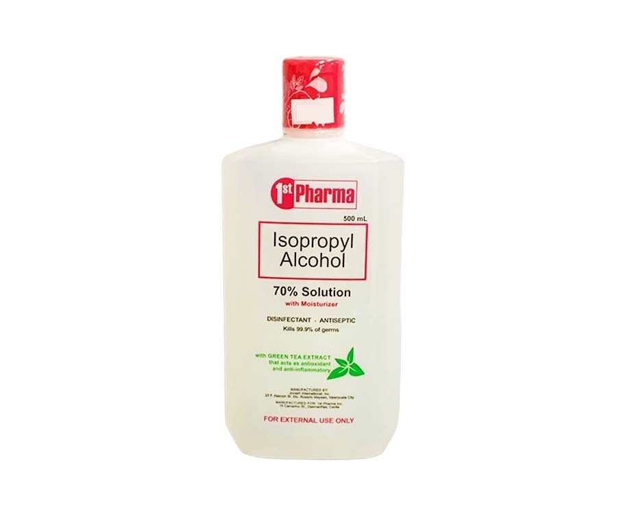 1st Pharma Isopropyl Alcohol 70% Solution with Moisturizer with Green Tea Extract 500mL