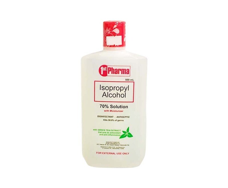 1st Pharma Isopropyl Alcohol 70% Solution with Moisturizer with Green Tea Extract 500mL