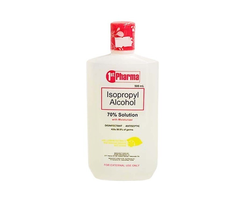 1st Pharma Isopropyl Alcohol 70% Solution with Moisturizer with Lemon Extract 500mL