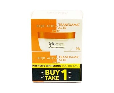Belo Intensive Whitening Face and Neck Cream Kojic Acid + Tranexamic Acid SPF30 (2 Packs x 50g)