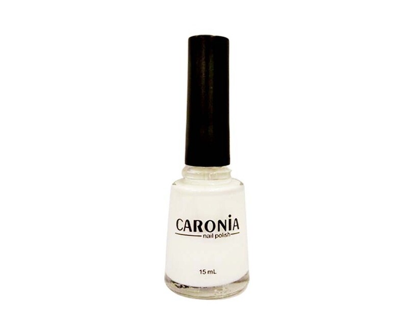 Caronia Nail Polish White Satin Regular 15mL