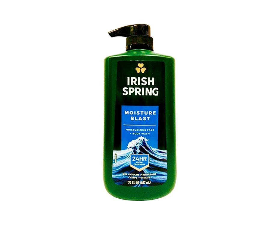 Irish Spring Moisture Blast Moisturizing Face + Body Wash (887mL)