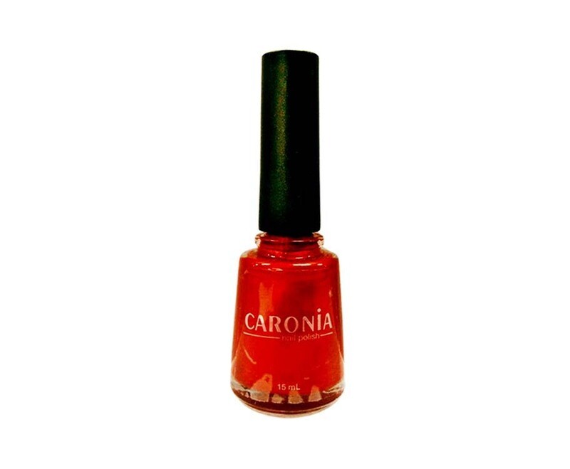 Caronia Nail Polish Red Pearl Frosted 15mL