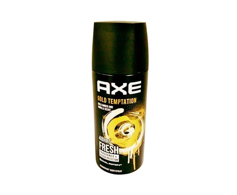 AXE ​Gold Temptation Gold Amber and Vanilla Scent Deodorant Body Spray 50mL
