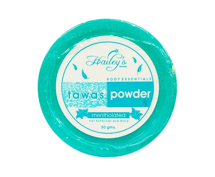 Hailey's Body Essentials Tawas Powder Mentholated 50g