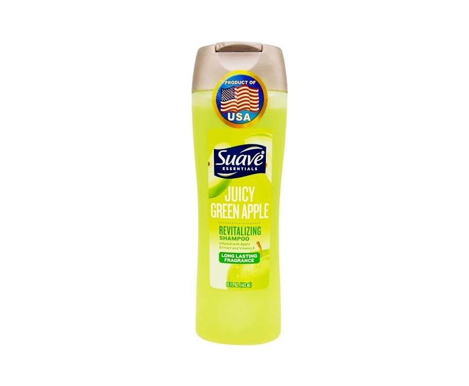 Suave Essentials Juicy Green Apple Revitalizing Shampoo 443mL