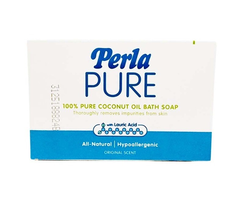 Perla Pure 100% Pure Coconut Oil Bath Soap Original Scent 125g