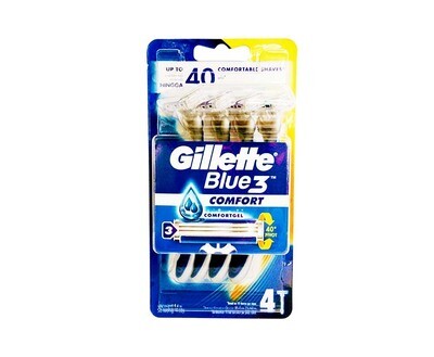 Gillette Blue 3 Comfortgel 4 Razors