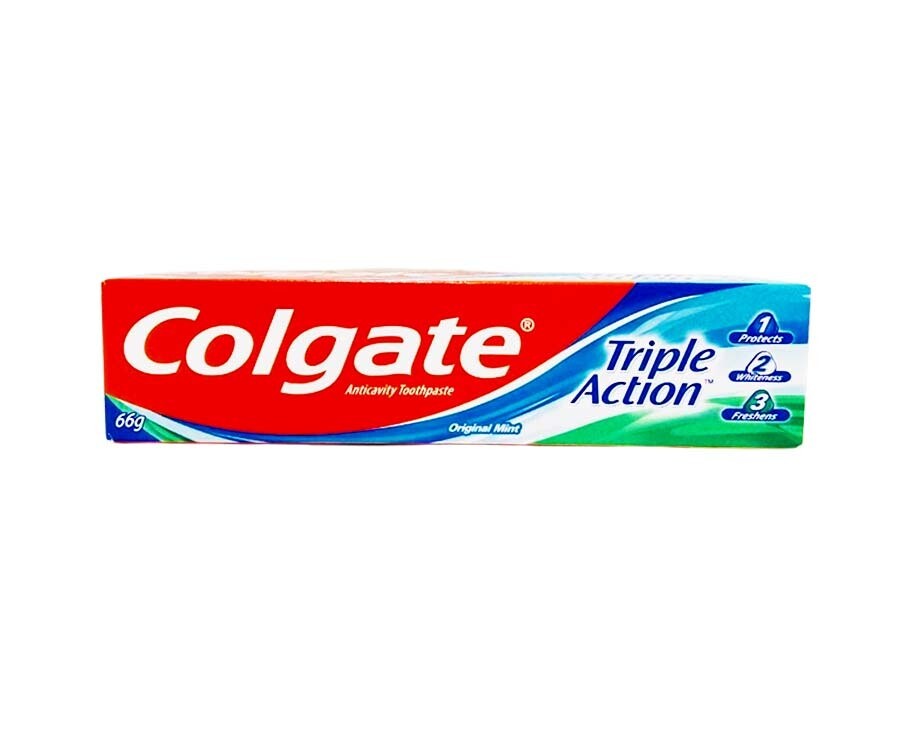 Colgate Anticavity Toothpaste Triple Action Original Mint (66g)
