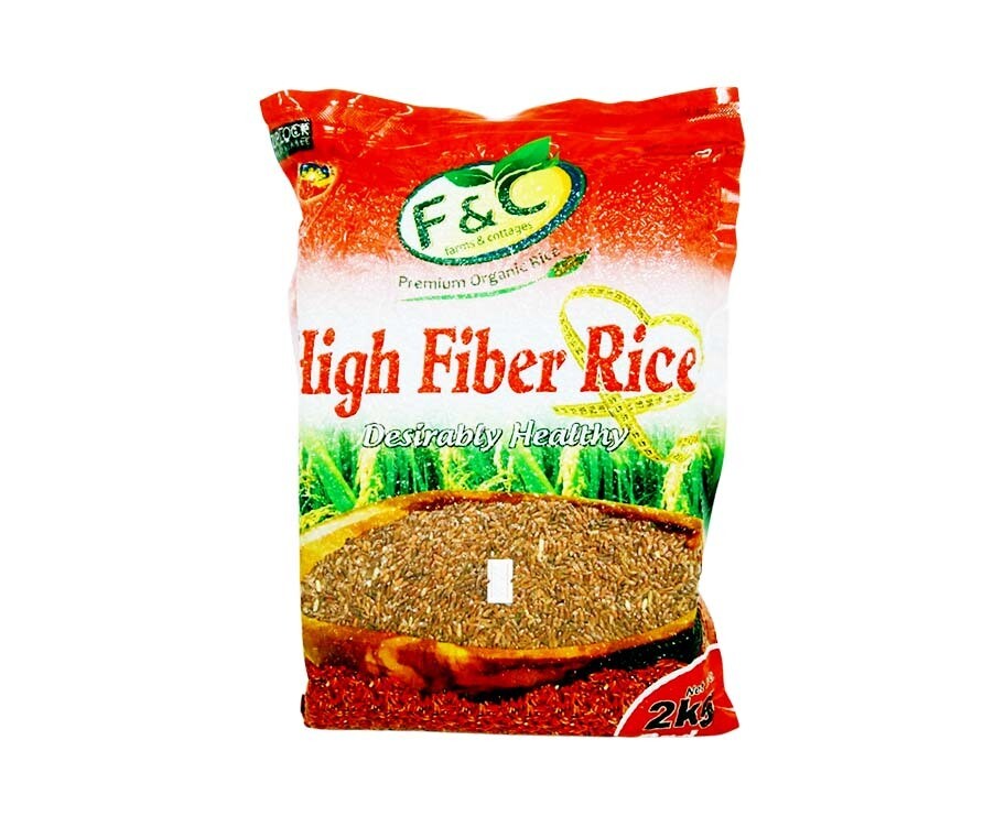 F&amp;C Premium Organic High Fiber Rice Red 2kg