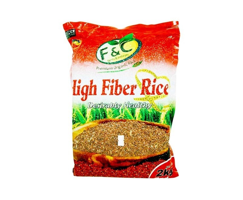 F&amp;C Premium Organic High Fiber Rice Red 2kg