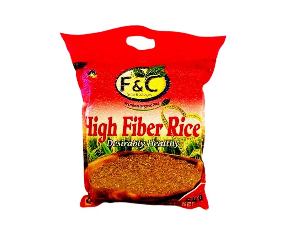 F&amp;C Premium Organic High Fiber Rice Red 5kg