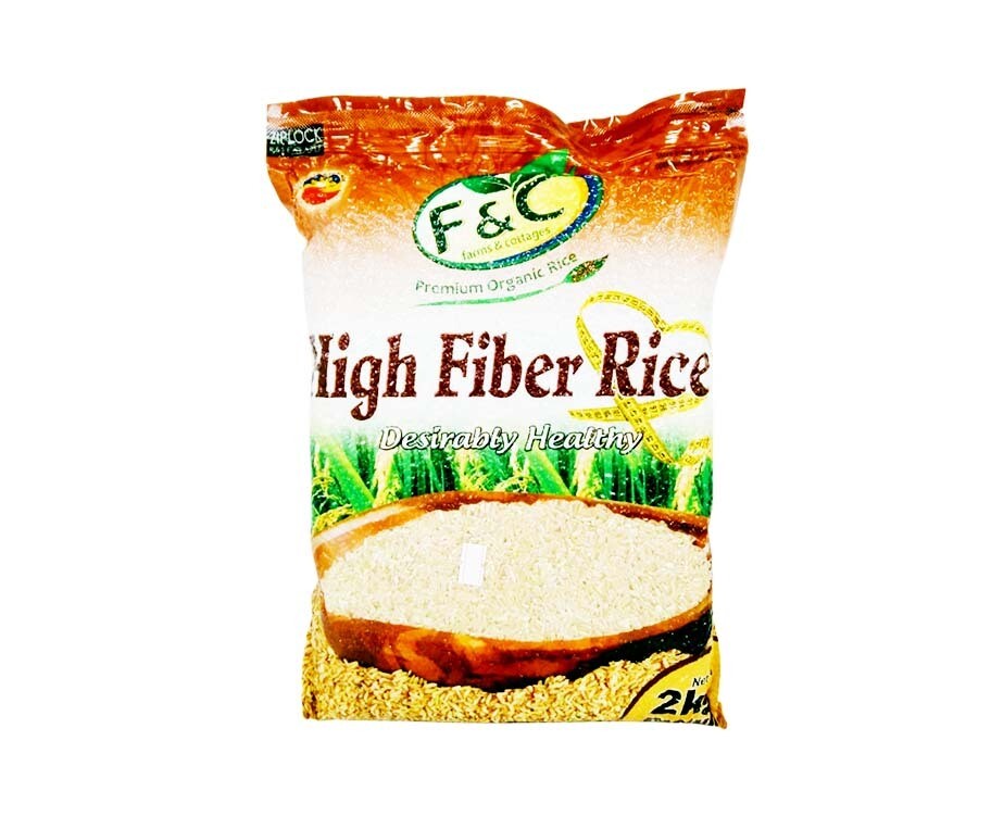 F&C Premium Organic High Fiber Rice Brown 2kg