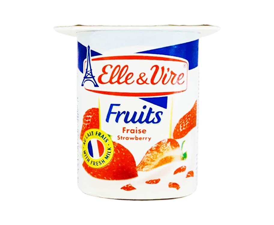 Elle &amp; Vire Fruits Fraise Strawberry 125g