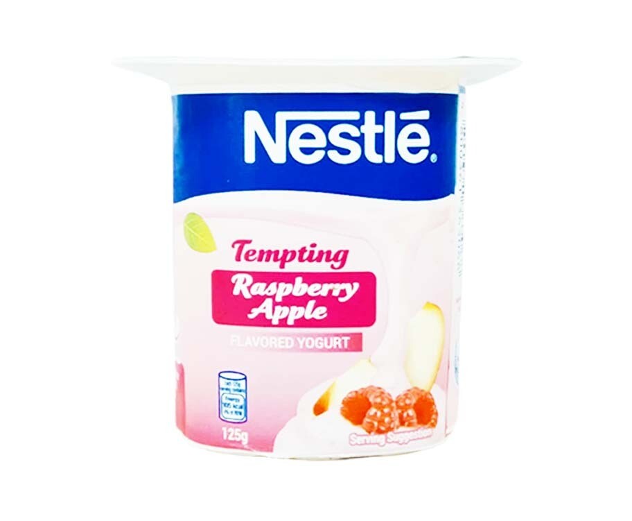 Nestlé Tempting Raspberry Apple Flavored Yogurt 125g