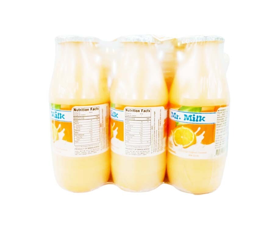 Del Monte Mr. Milk Orange Yoghurt Flavored Milk Drink (6 Packs x 100mL)