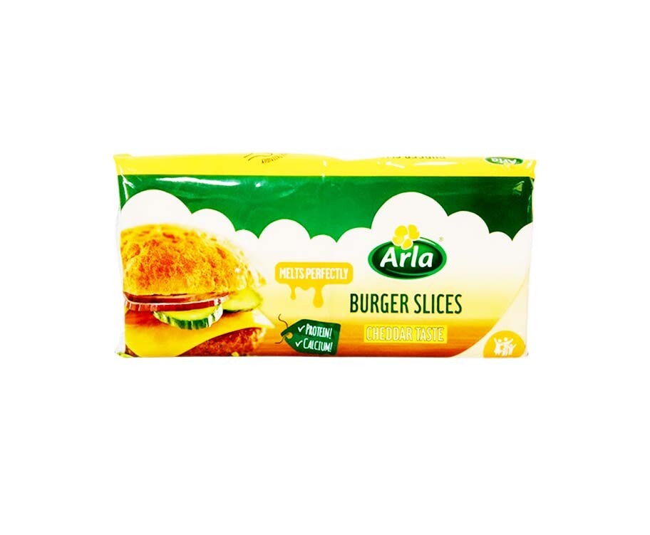 Arla Burger Slices Cheddar Taste 20 Slices 400g