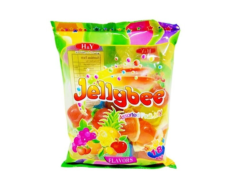 H&amp;Y Jellybee Assorted Fruit Jelly Flavors 18 Pieces