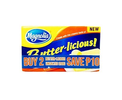 Magnolia Butter-licious Unsalted (2 Packs x 200g)