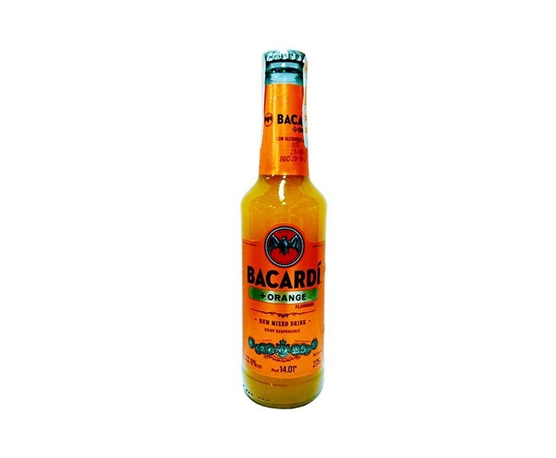 Bacardi + Orange Flavoured Rum Mixed Drink 275mL
